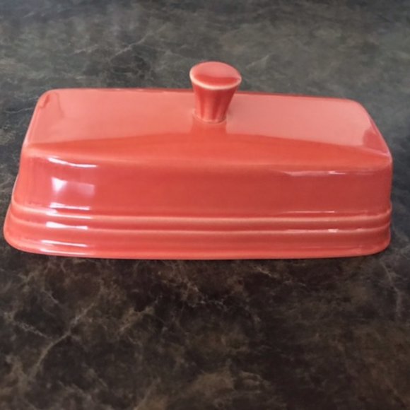 Fiestaware Kitchen Fiestaware Persimmon Butter Dish Lid Poshmark